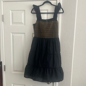 JCrew NWT Stylish Black and Brown Dress